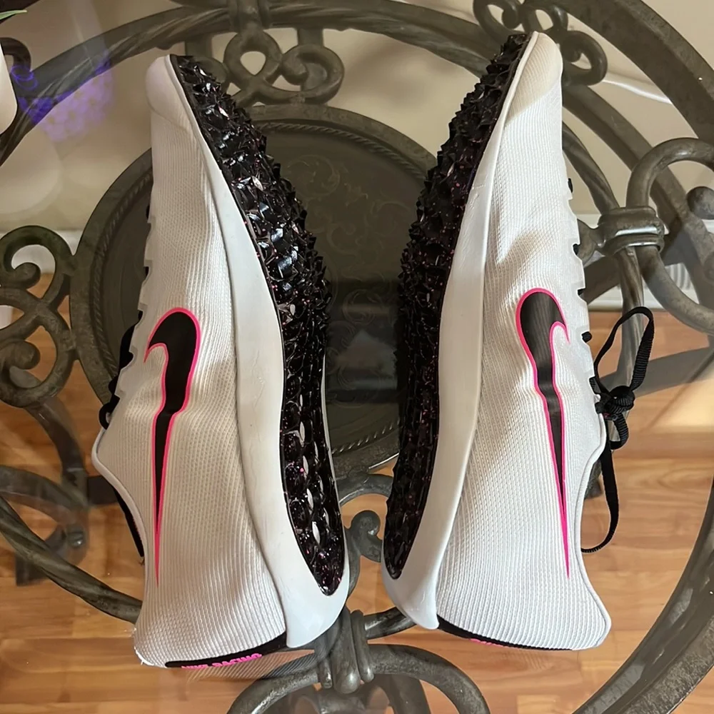 NIKE ZOOM 400 TRACK & FIELD Spikes AA1205-003 Pure Platinum Black Ponk Size 11.5